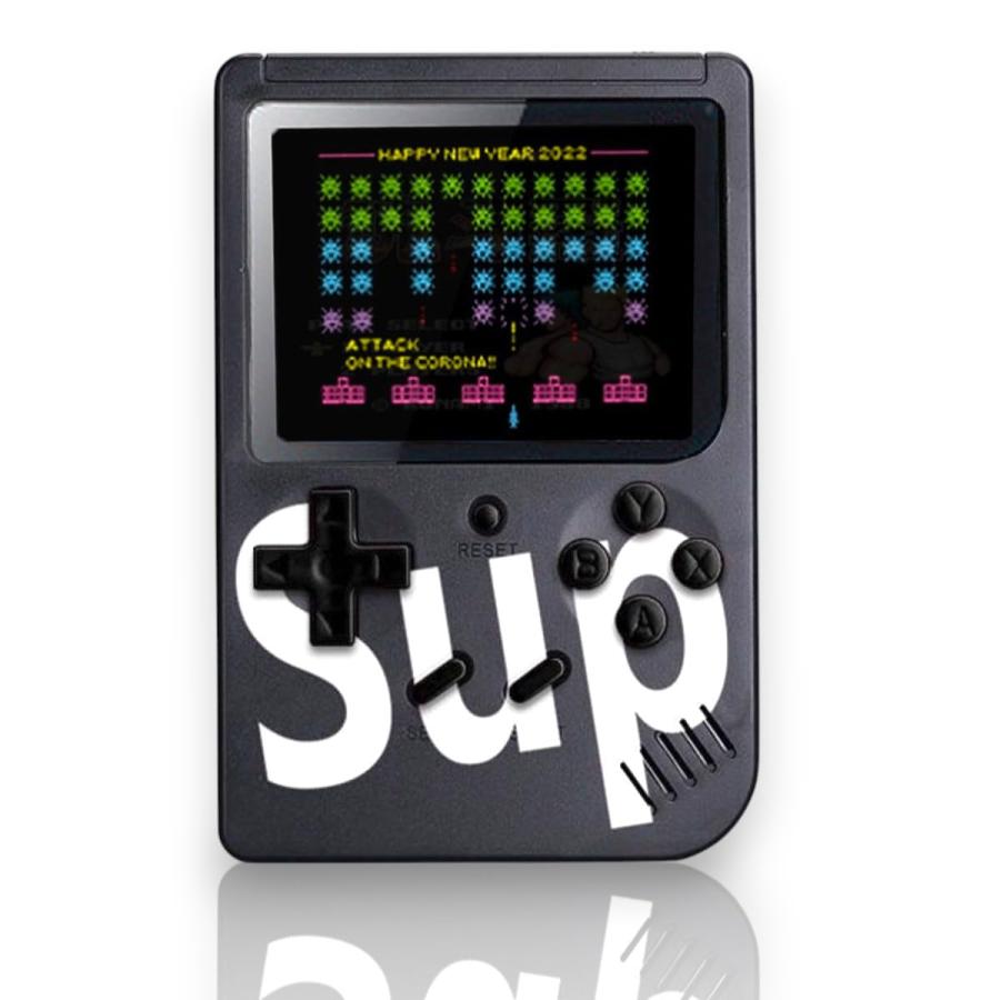 Grigioy 【400のゲームが遊べる】 SUP型 携帯 ゲーム機 互換機 本体 レトロゲーム 400種類内蔵 (ブラック)