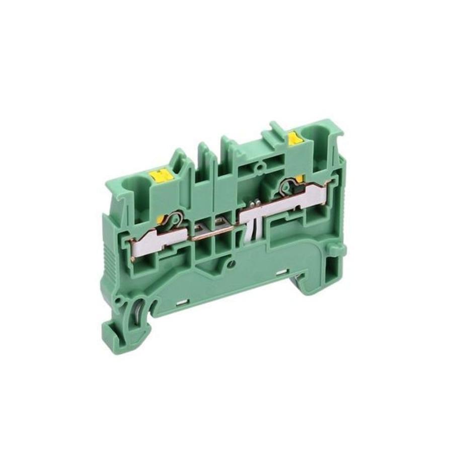 東洋技研 VTXシリーズ レール付型端子台 緑 50個入 VTX-2.5/2-PE-50P
