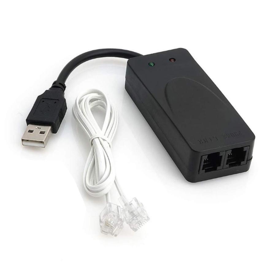 ISICK USB ファックス モデム アナログ デュアルポート Conexant93010 External 56K V.92 V.90 USB2 の商品写真