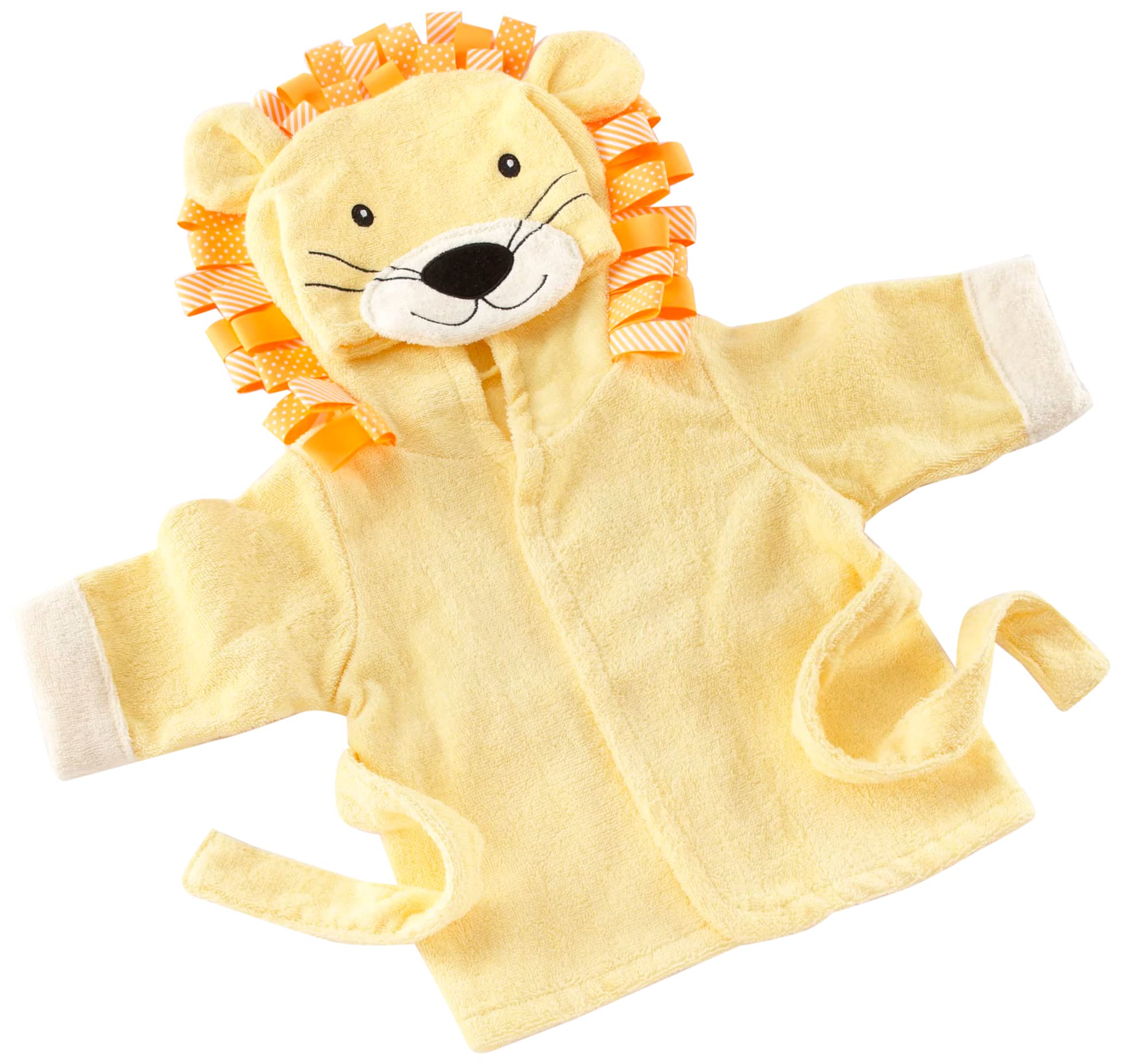 Baby Aspen(ベビーアスペン) ボンネット付き添い人もの言う花バスローブ 百獣の王