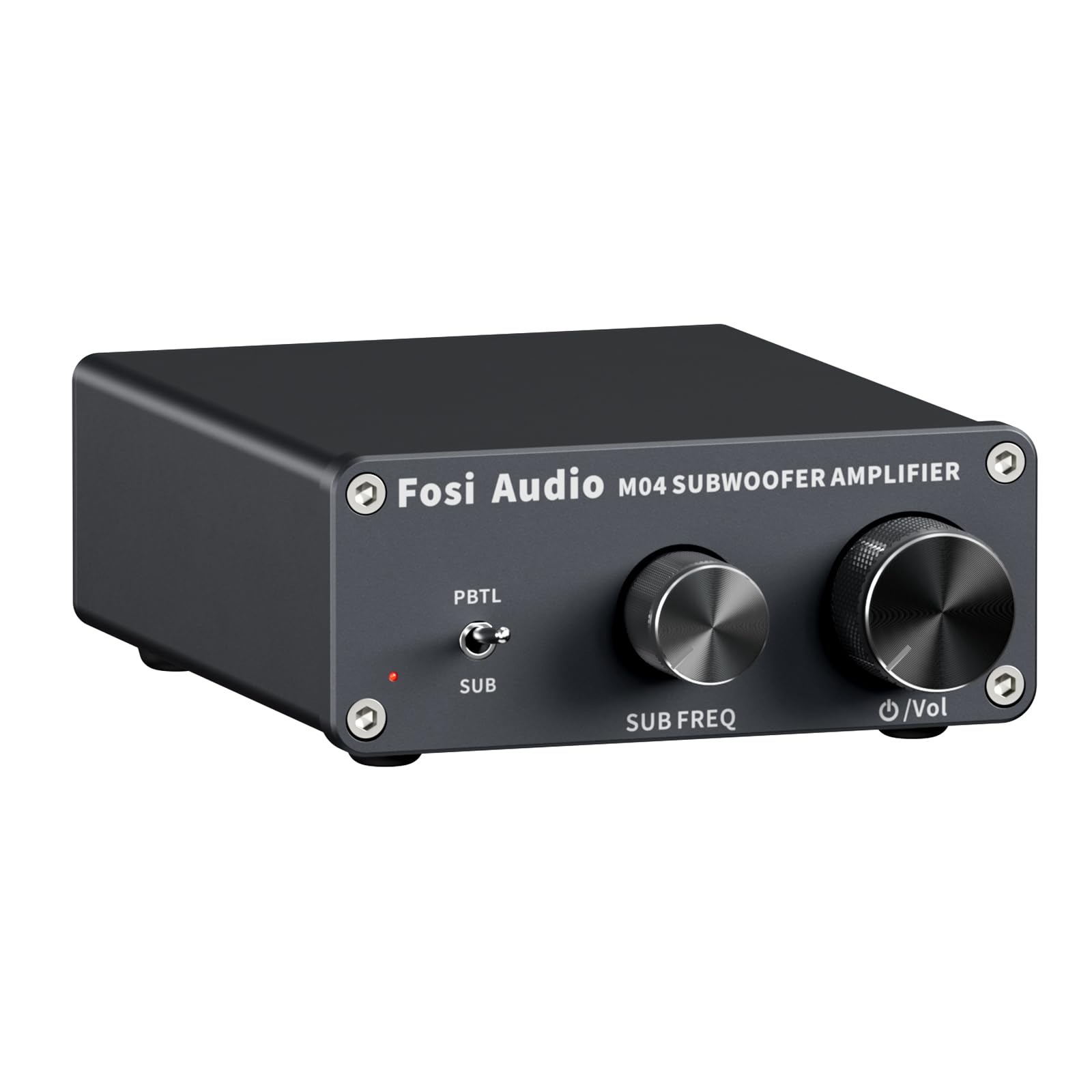 Fosi Audio M04 100Wサブウーファーアンプ ミニ ステレオ モノラルパワーアンプ TPA3116 心付け PBTL 老人ホームオーディオと録画媒体用 ワット数アダプター付き添い人