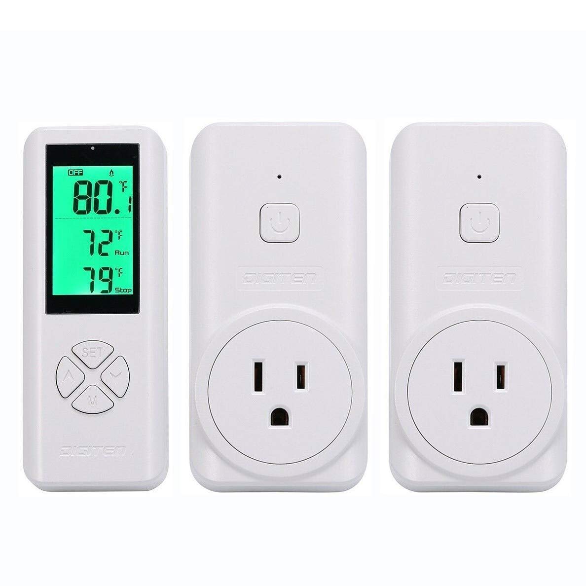 無線電話体温制御装置、リモートコントロール体温さがし当てる、体温検知器内蔵のデジタルプラグインサーモスタットアウトレット、A/C、愛読者、暖房器用の熱すると冷やかす（1つのコン