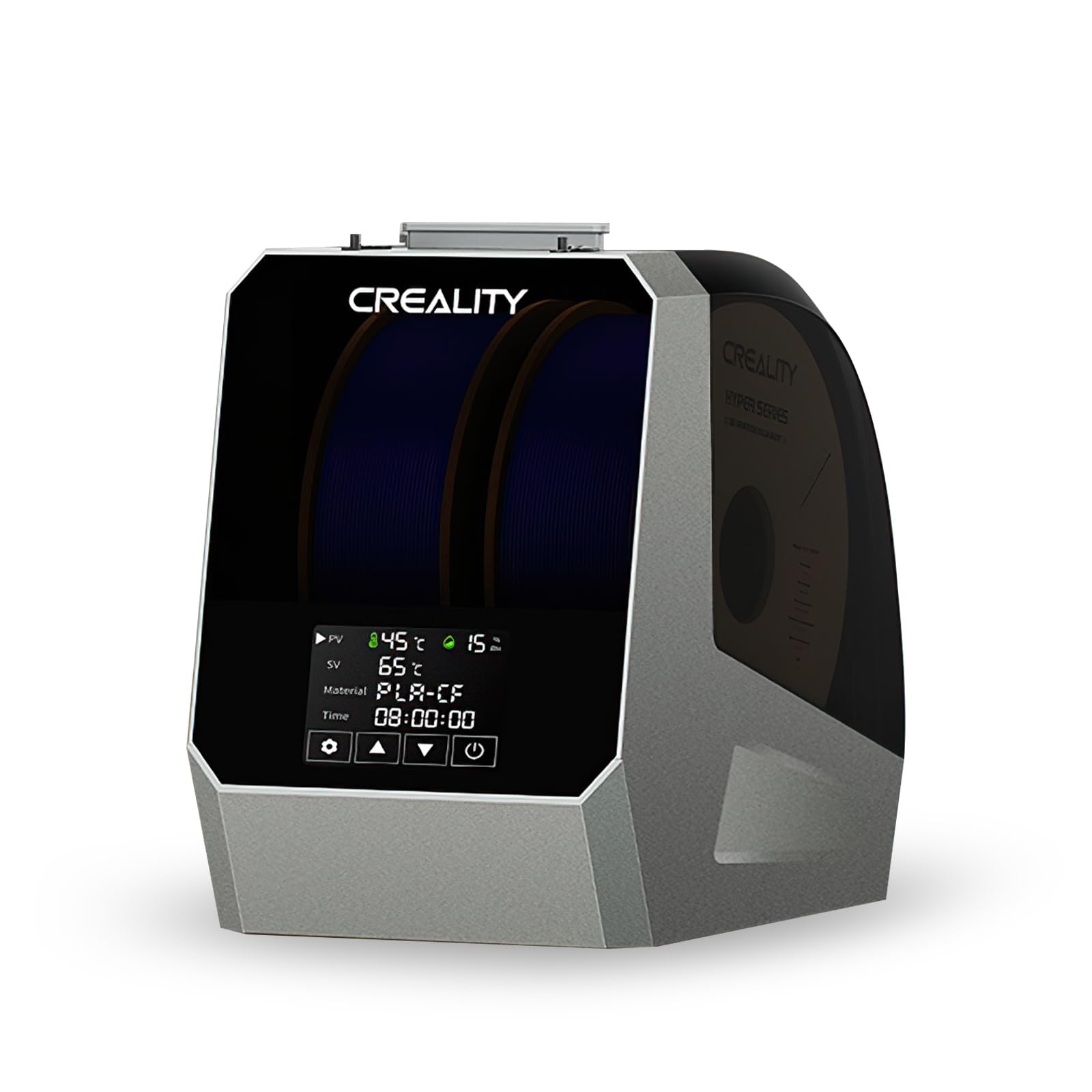 Creality Space Pi 細糸 ドライヤー 足し加える 2 渦巻き電気容量 1.75粍 2.85粍 細糸 PLA PETG ABS TPU ASAと取り替えっこ性があり 細糸用かわき切る機 45℃ ～ 70℃ 体温合わせる能力のある PTC 360°熱風熱する (Space Pi P