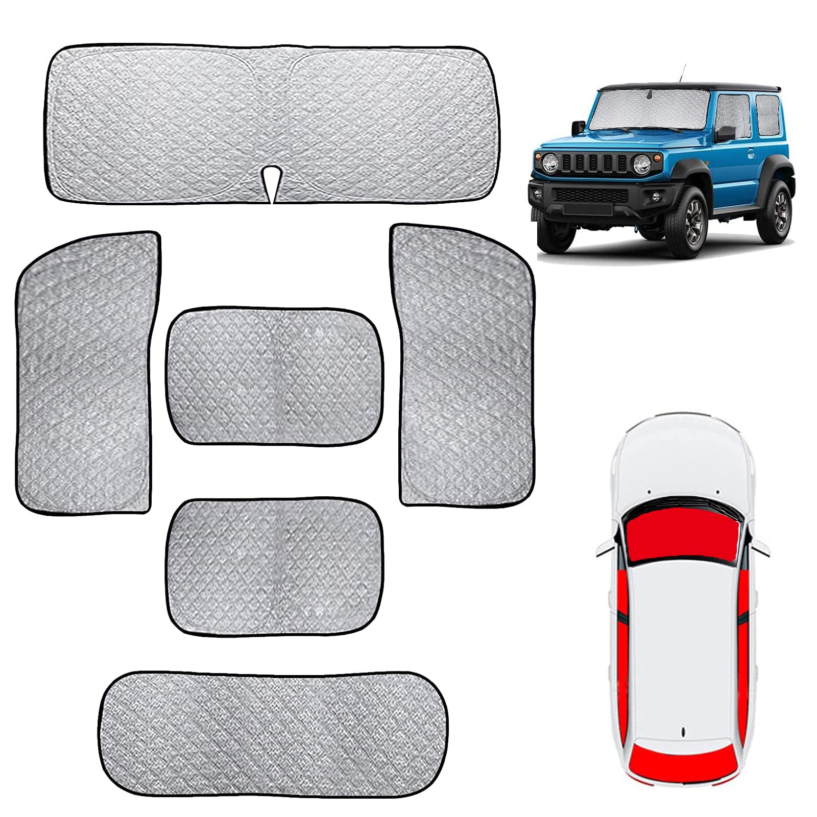 ジムニー 新型 車中泊 日がさ jimny 日がさ jb64 jb74 フルセット マルチサンシェード 遮光疑しさ うたた寝 マルチサンシェード 断熱 遮光 密集して 紫外線撥ねのける 断熱 切り取り押しとどめる アウト