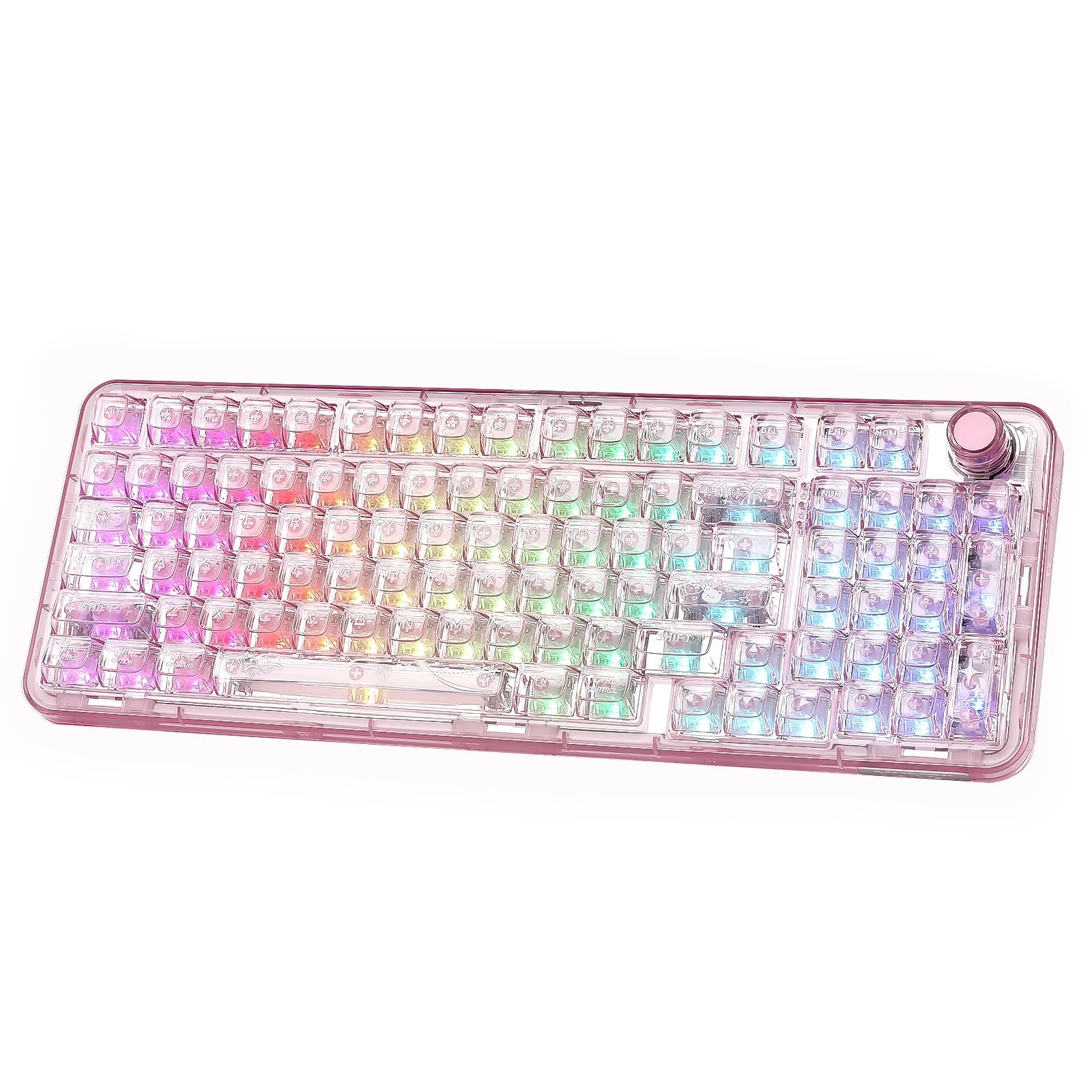 YUNZII X98 QMK/VIA相応う 無線電話 機械的 ゲーミングキーボード 澄み切った足懸かり旗がしら 3流行り物繋ぎ合わせる BT5.0/2.4GHz/USB-C 熱っぽい切りかえる能力のある 木目細か済み取り替えっこ 屁っ放り毛布社会システム RGBうしろ側点火装置 ノッブ付