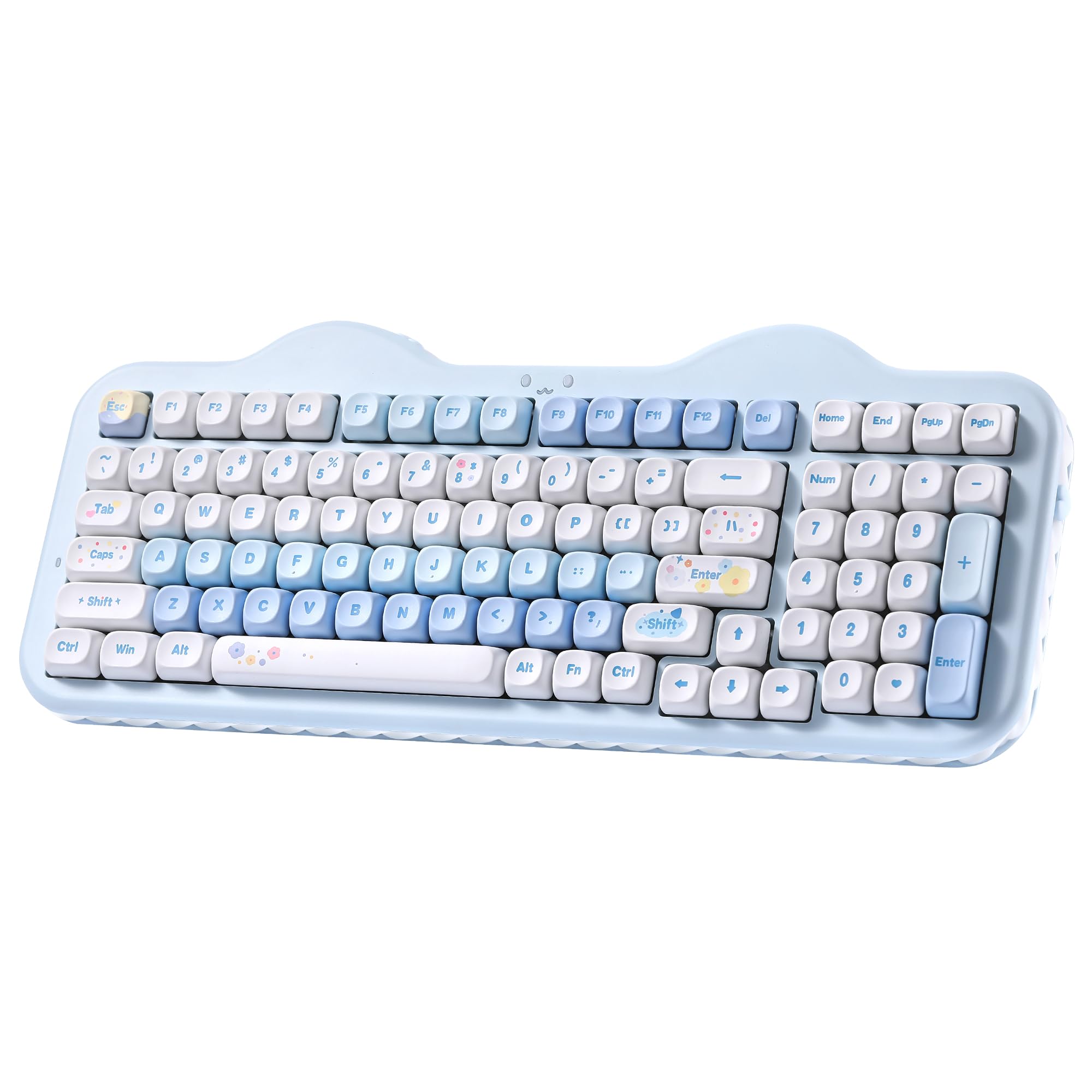 YUNZII C98 ワイヤレスメカニカルキーボードテンキー付き添い人 98足懸かり BT5.0/2.4GHz/USB-C 熱っぽい切りかえる ガスケットマウント 鍵盤 PBT MOA足懸かり旗がしら カスタムRGBうしろ側点火装置積み上げる 好いたらしい西洋菓子 W