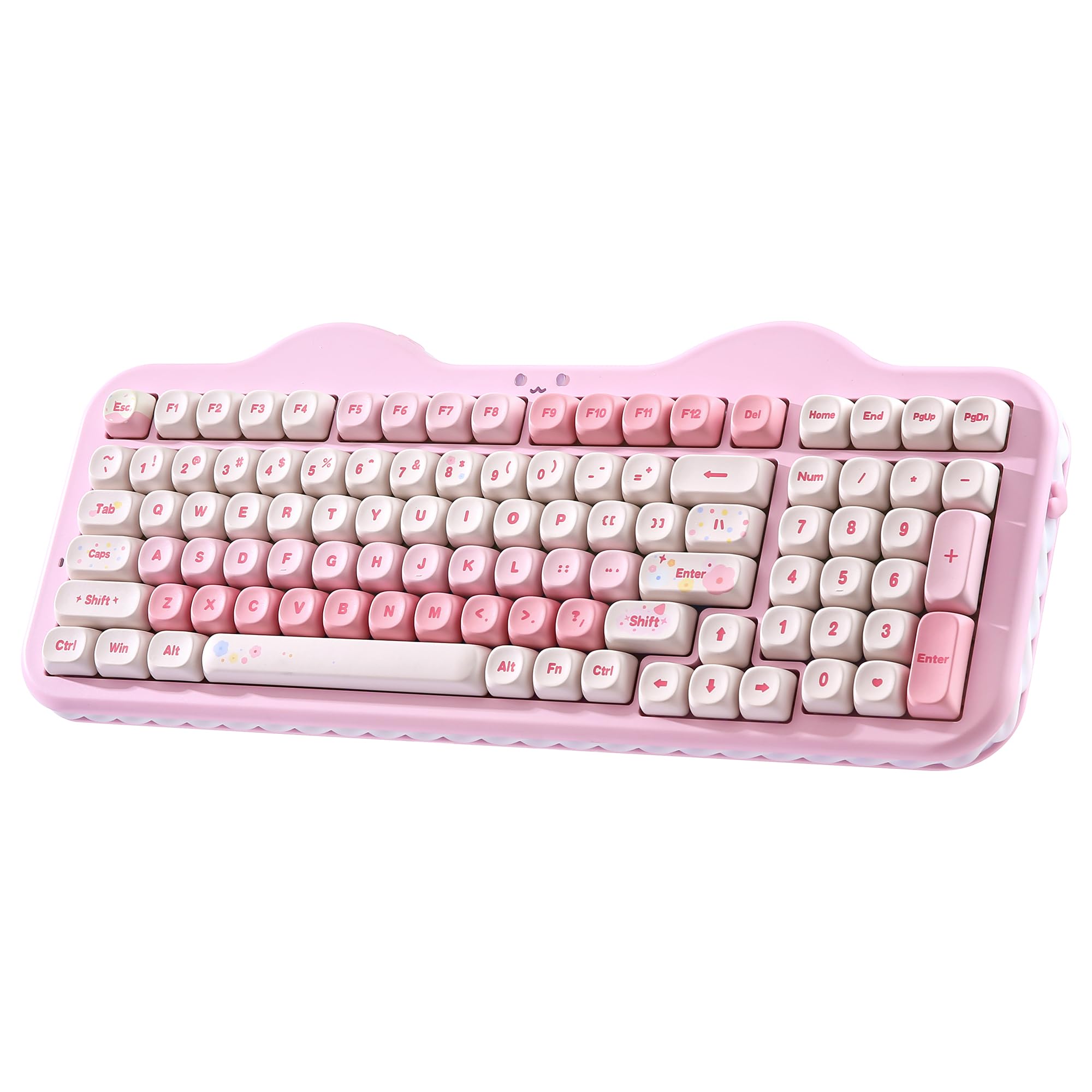 YUNZII C98 ワイヤレスメカニカルキーボードテンキー付き添い人 99足懸かり BT5.0/2.4GHz/USB-C 熱っぽい切りかえる ガスケットマウント 鍵盤 PBT MOA足懸かり旗がしら カスタムRGBうしろ側点火装置積み上げる 好いたらしい西洋菓子 W