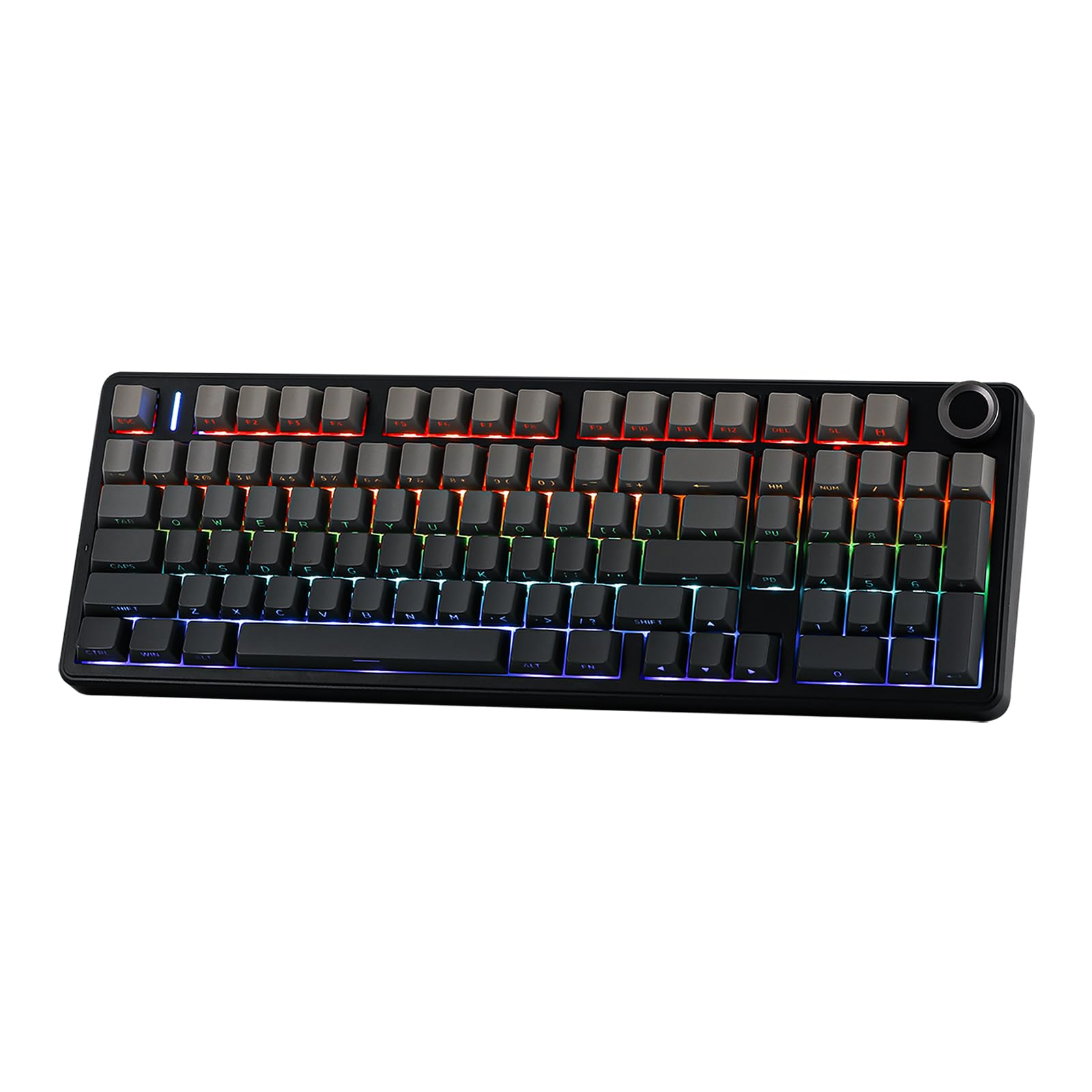 MechLands AULA F99 PRO 96% 力学的鍵盤 BT5.0/USB-C/2.4GHz ワイヤレスゲーミングキーボード 熱っぽい引き替える相応うガスケットカスタムキーボード 8000mAH 乾電池 ノッブ Win/Mac 用 RGB うしろ側ライ