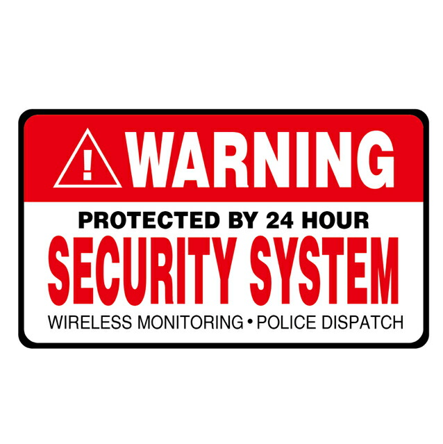 楽天市場】creve 盗難防止 セキュリティ 防犯 ステッカー シール