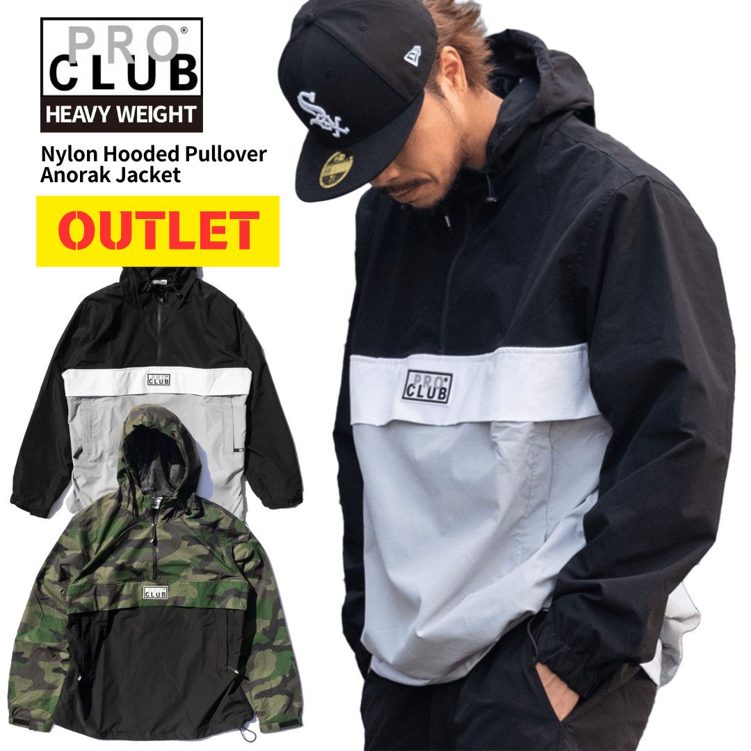 PRO CLUB ベージュ ナイロンジャケット Lサイズ、パンツXL PRO CLUB ベージュ ナイロンジャケット Lサイズ、パンツXL PRO