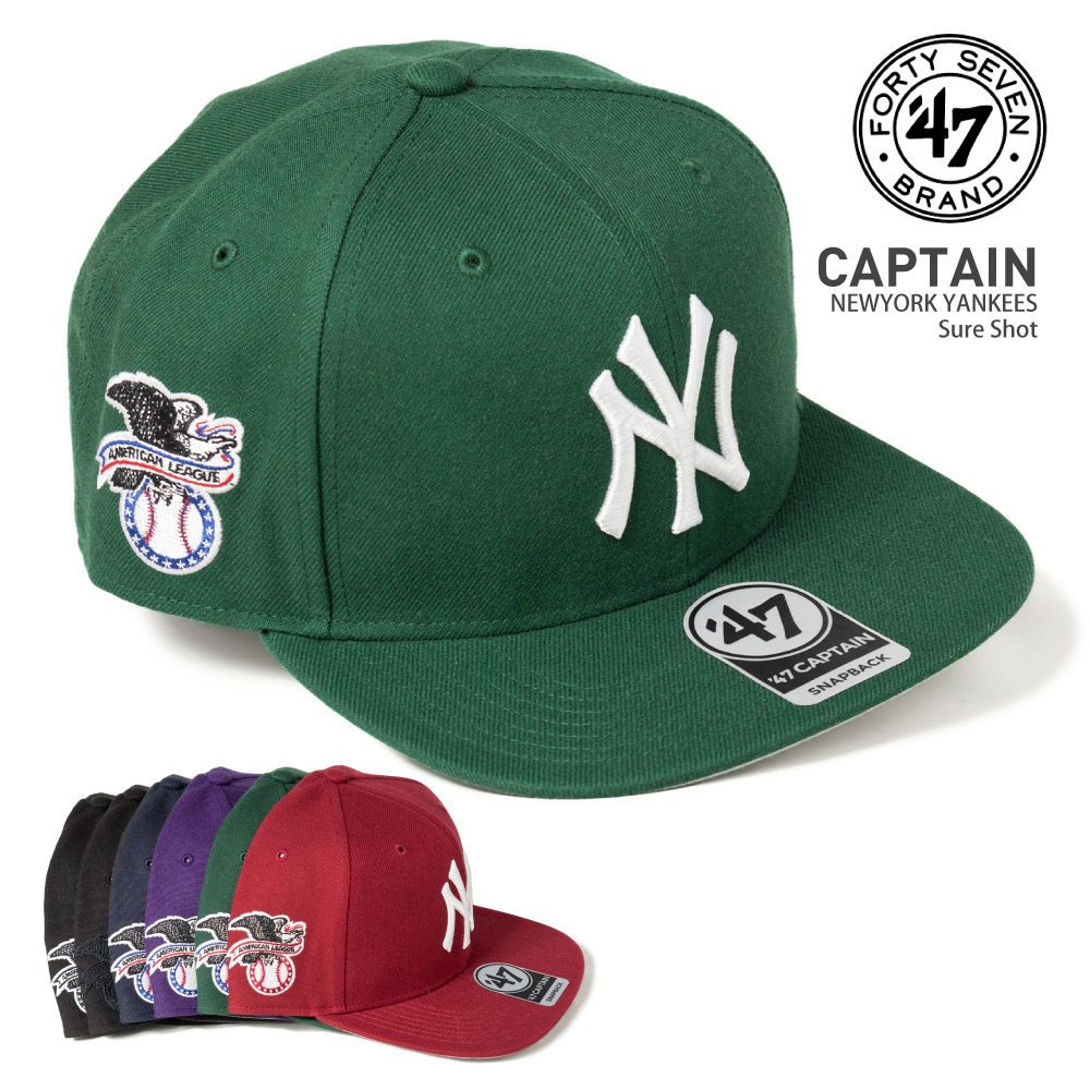 47brand フォーティーセブン キャップ【CAPTAIN NY Sure Shot】 帽子 MLB オフィシャル ヤンキース 野球 スポーツ メンズ ユニセックス