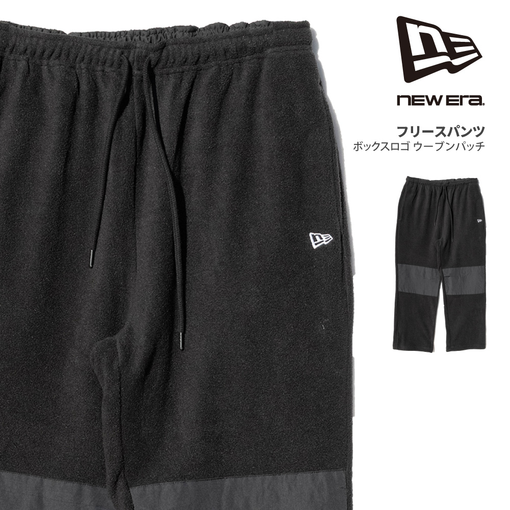 NEW ERA ニューエラ 【フリースパンツ ボックスロゴ ウーブンパッチ】 ロングパンツ フリース ビッグサイズ 大きいサイズ ユニセックス 14682721