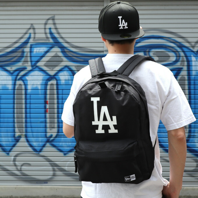 抑制典型 New Era ニュー顎 御徒面子 バッグパック La ルックザック ロサンゼルスドジャース 運動競技 サブリュック 通勤 通学 小物保管あり 収納 Newera Bag Losangeles Dodgers ニューエラusa限定 日本未拡がるのドジャース詮術バッグ Ficap Fr