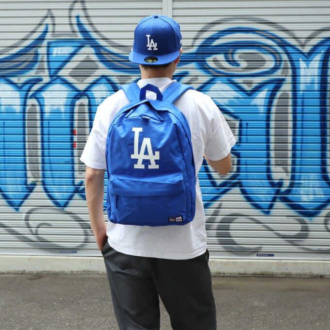 抑制典型 New Era ニュー顎 御徒面子 バッグパック La ルックザック ロサンゼルスドジャース 運動競技 サブリュック 通勤 通学 小物保管あり 収納 Newera Bag Losangeles Dodgers ニューエラusa限定 日本未拡がるのドジャース詮術バッグ Ficap Fr
