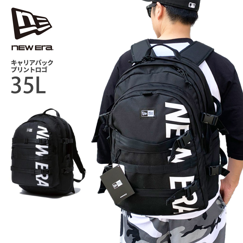 NEW ERA ニューエラ リュック 【キャリアパック 35L プリントロゴ】 バッグ 収納 旅行 お出かけ 通勤 通学 スポーツ バックパック 大容量 メンズ ユニセックス 14521347