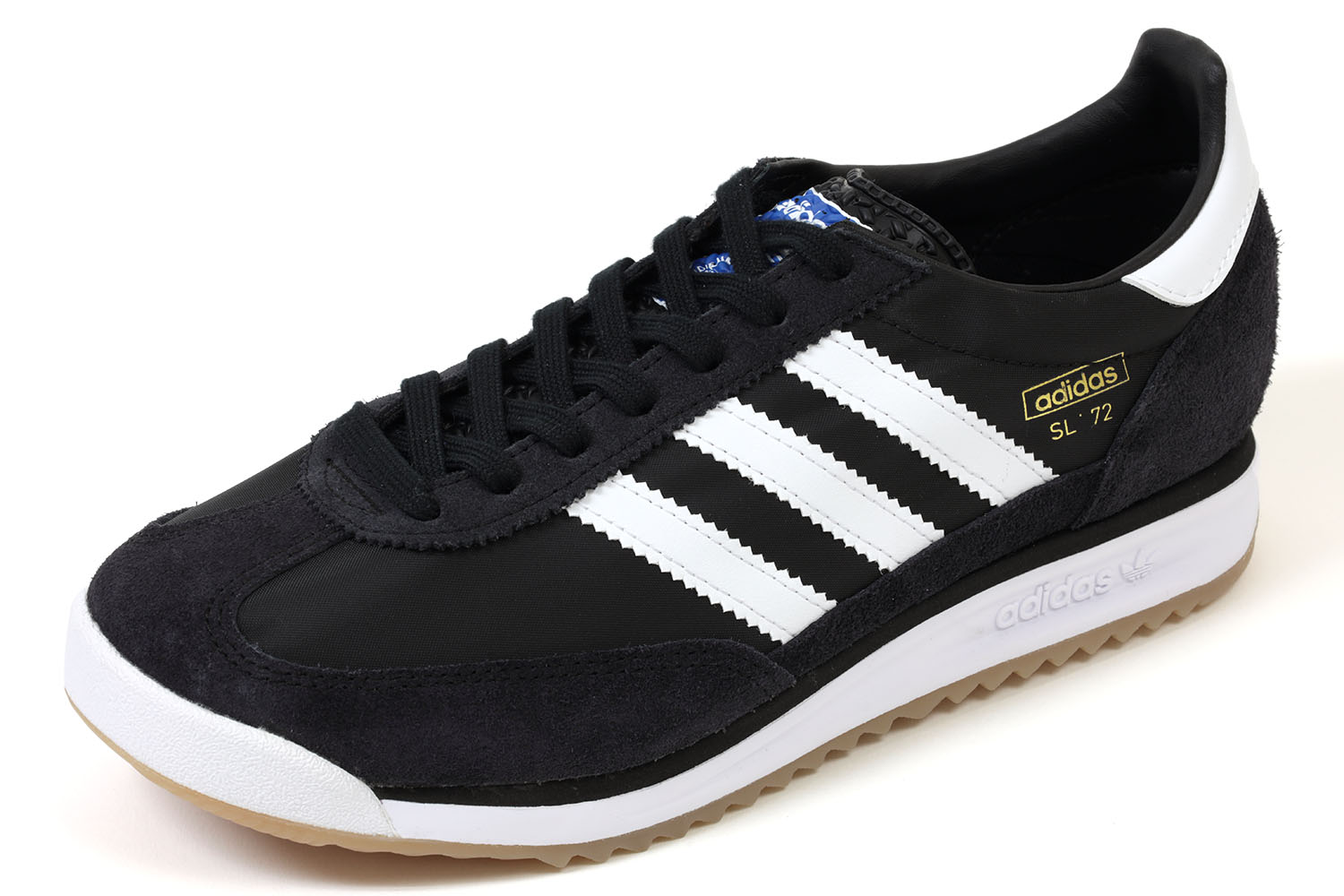 アディダス　オリジナルス　SL 72 RS　コアブラック/フットウェアホワイト/ブルー　adidas Originals　SL 72 RS　JI1282　CBLACK/FTWWHT/BLUE