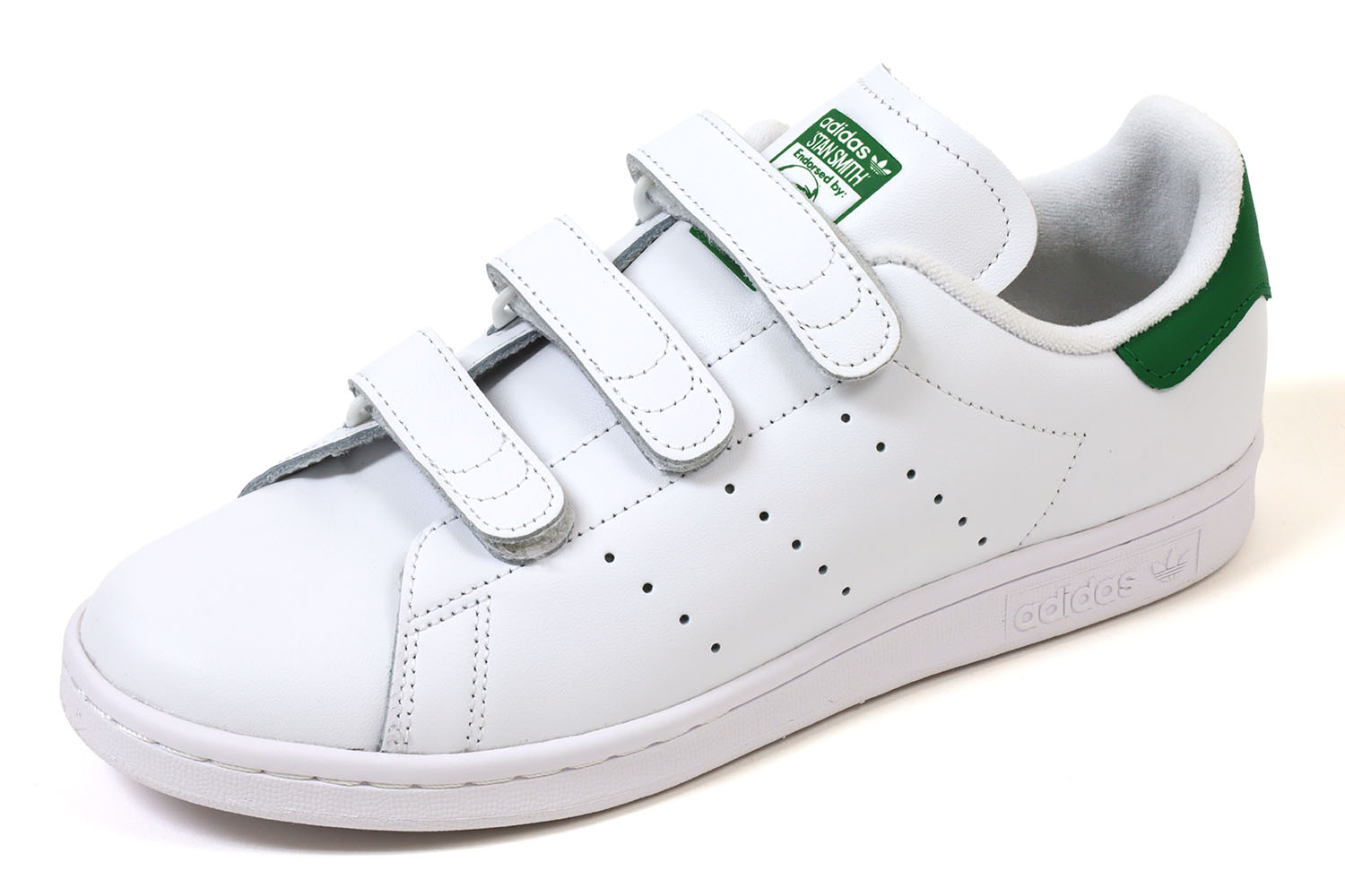 アディダス スタンスミス ホワイト/グリーン 22㎝ adidas STAN SMITH J 