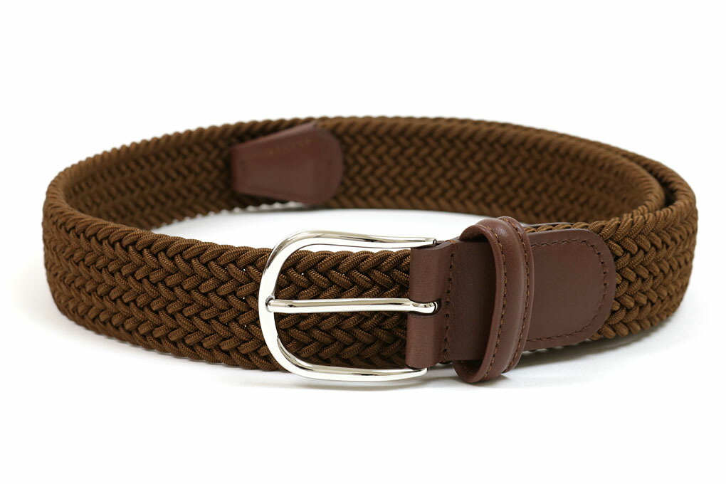 【尖んがり10倍＋5倍】アンダーソンズ ラバーメッシュベルト 35粍 赤銅色 Anderson\u0027s 0667 M2 BROWN