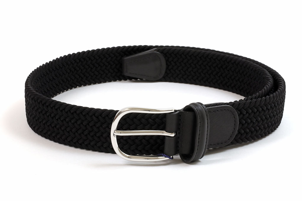 【ポイント10倍＋5倍】アンダーソンズ　ラバーメッシュベルト　35mm　ブラック　Anderson's　0667　N1　BLACK