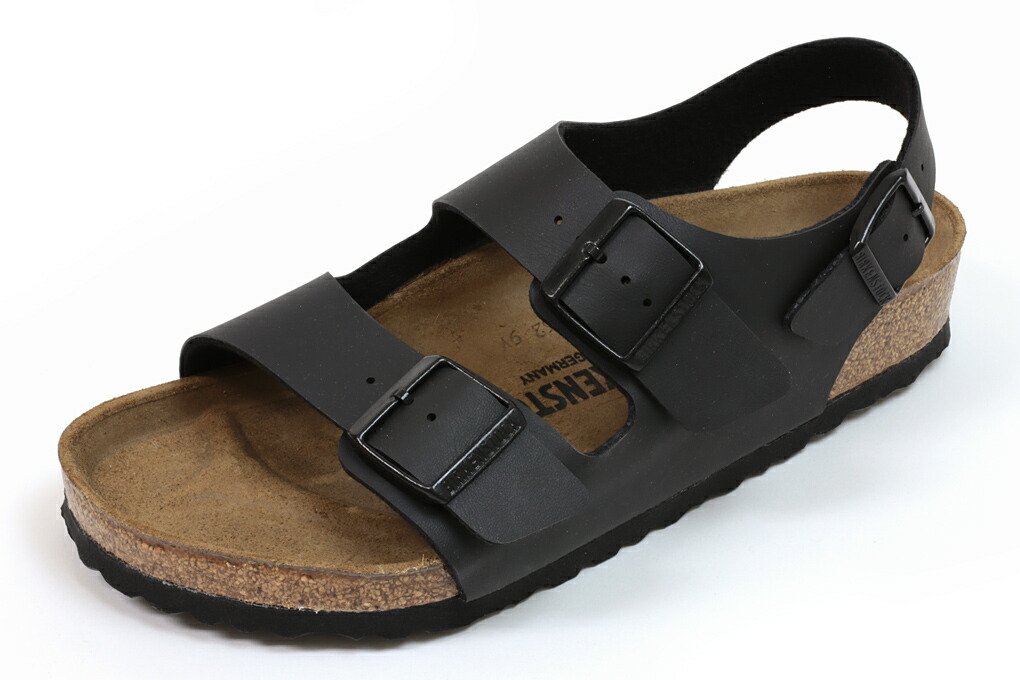 【尖んがり10倍＋5倍】ビルケンシュトック サンダル ミラノ 黒いこと  BIRKENSTOCK Milano 34791 Black
