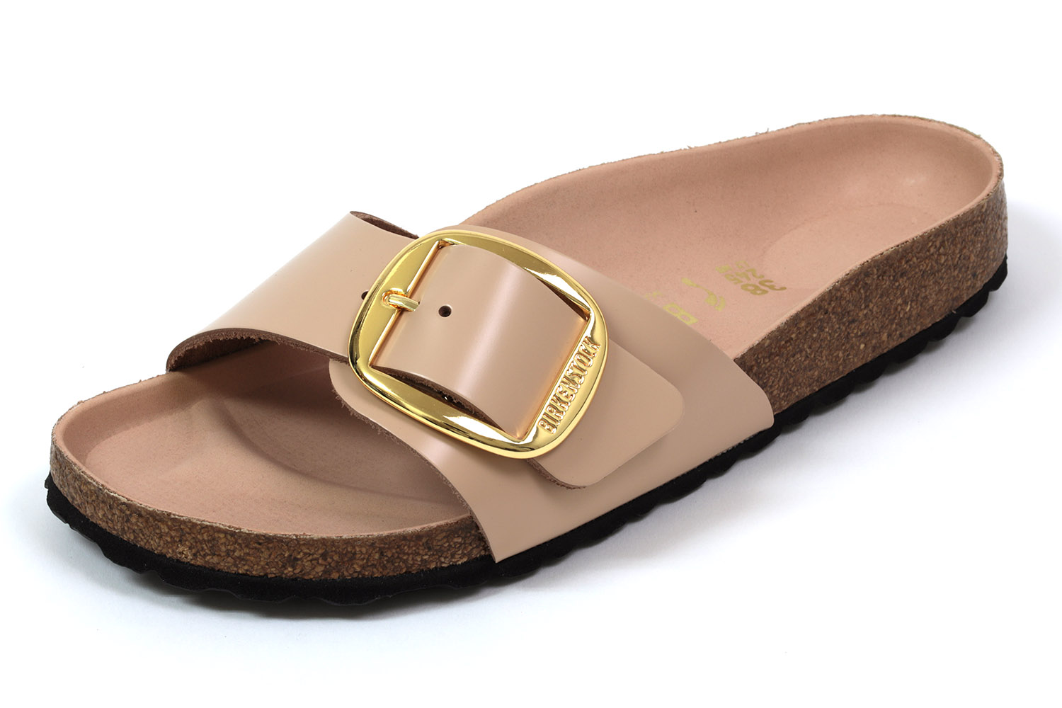 【尖んがり10倍＋5倍】ビルケンシュトック マドリッド ビッグバックル ナロー ハイシャイン ニューベージュ BIRKENSTOCK Madrid Big Buckle 1026496 Hi-Shine New Beige