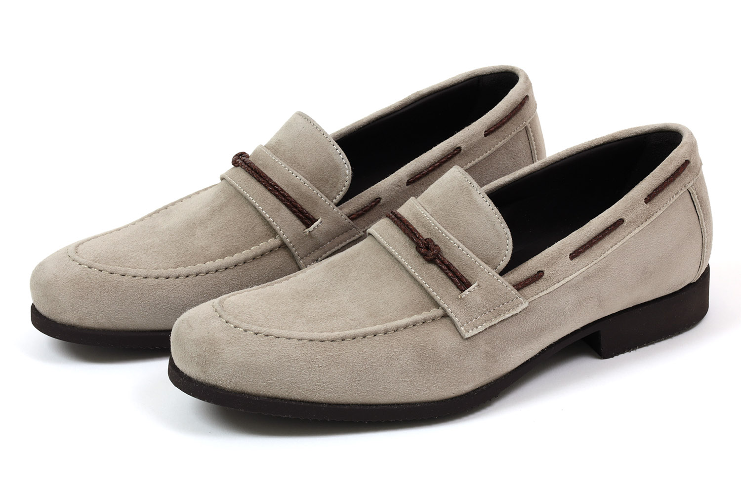 【尖んがり10倍＋5倍】フェランテ イントレチャートスリッポン ヴァスチェッロ トープ FERRANTE VASCELLO CAMOSCIO TAUPE