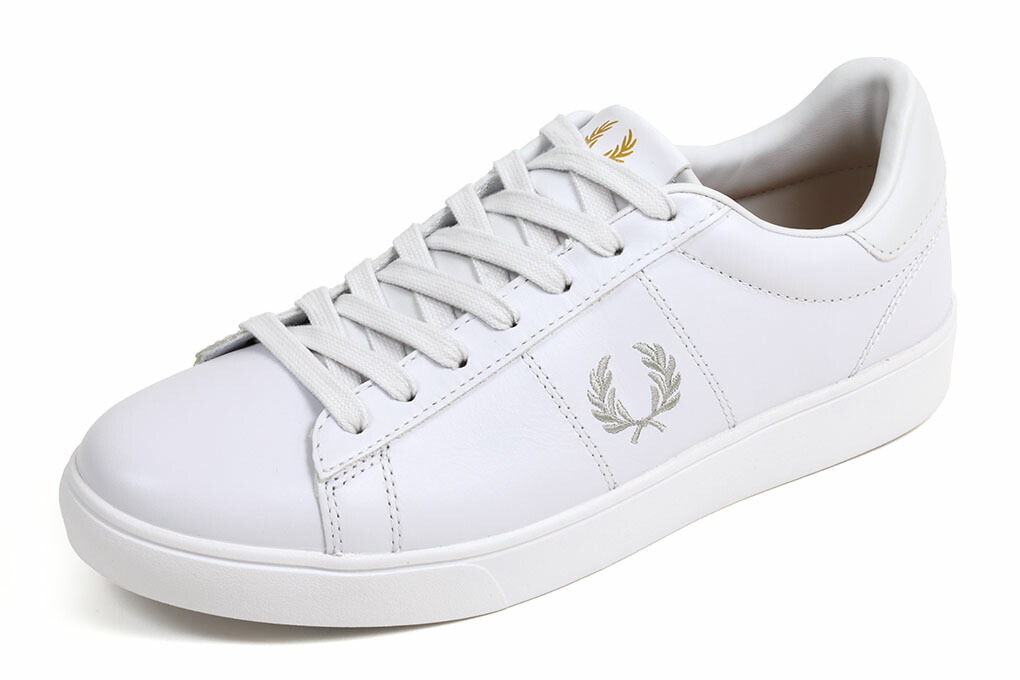 【ポイント10倍+5倍】フレッドペリー レザースニーカー スペンサーレザー ホワイト FRED PERRY SPENCER LEATHER B4334 200 WHITE