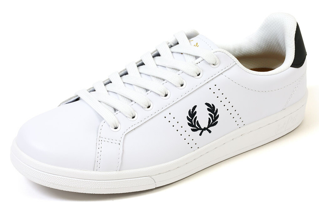 【関税込み】Fred Perry ホワイト＆グリーン B4 スニーカー FRED PERRY フレッドペリー スニーカー B721レザー B721 LEATHER