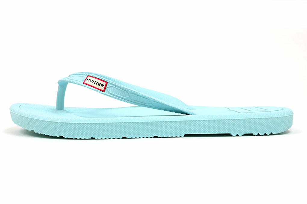 pale blue flip flops