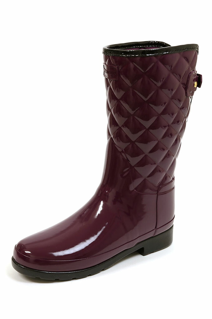 maroon hunter rain boots