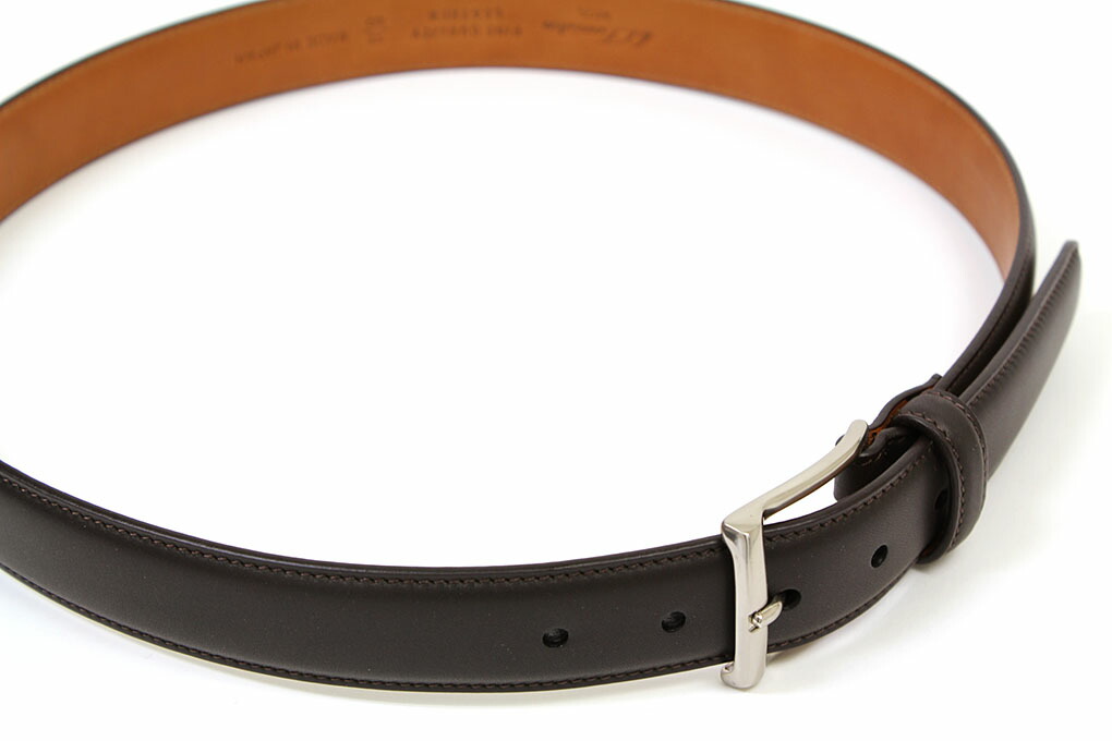 K.T.ルイストン 30mm HAAS ドレスベルト ダークブラウン(K.T.Lewiston KTB167 DARK BROWN)