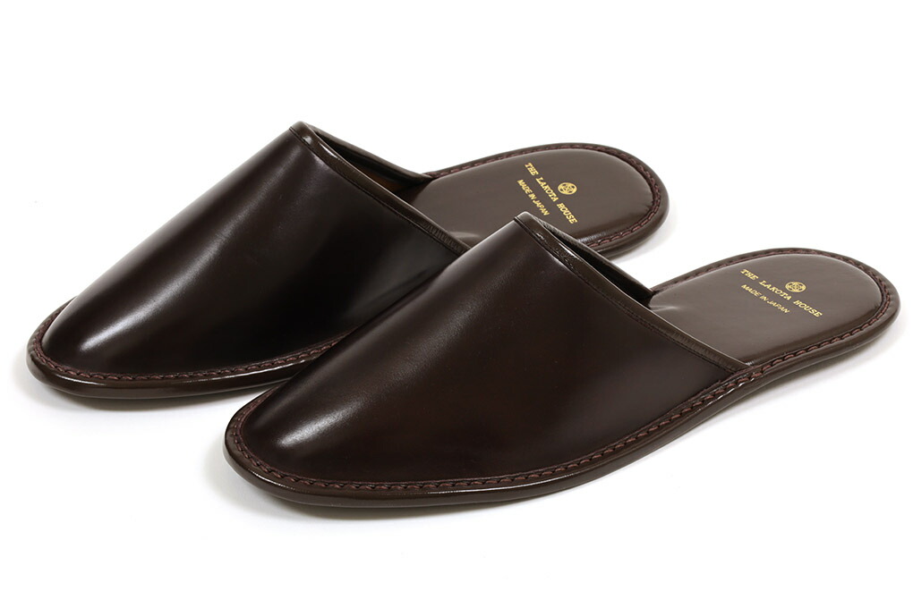 【ポイント10倍＋5倍】ラコタハウス　スリッパ　ルームシューズ　コードバン　バーガンディ　THE　LAKOTA　HOUSE　LHW-005　BURGUNDY｜CRISPIN（クリスピン）