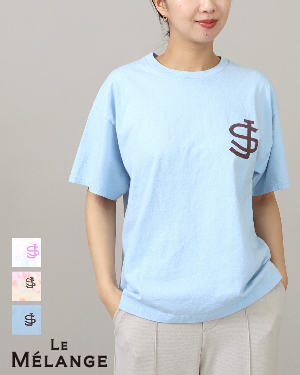【10%off+P10倍 20時~】【SALE/10%off】『JHANKSON』x『Le Melange』 コラボ メニューボード プリント ビッグTee フォトプリントT コラボT 8521005 8521006 ジャンクソン ROOSTER タイダイ le Melange ルメランジュ ルメランジェP20倍