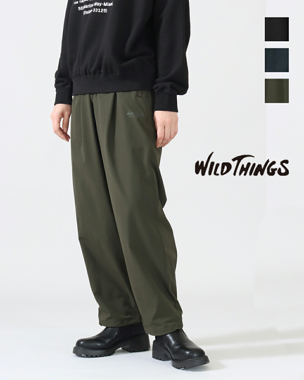 楽天市場】WILD THINGS LAX PANTS 全4色 ワイルドシングス
