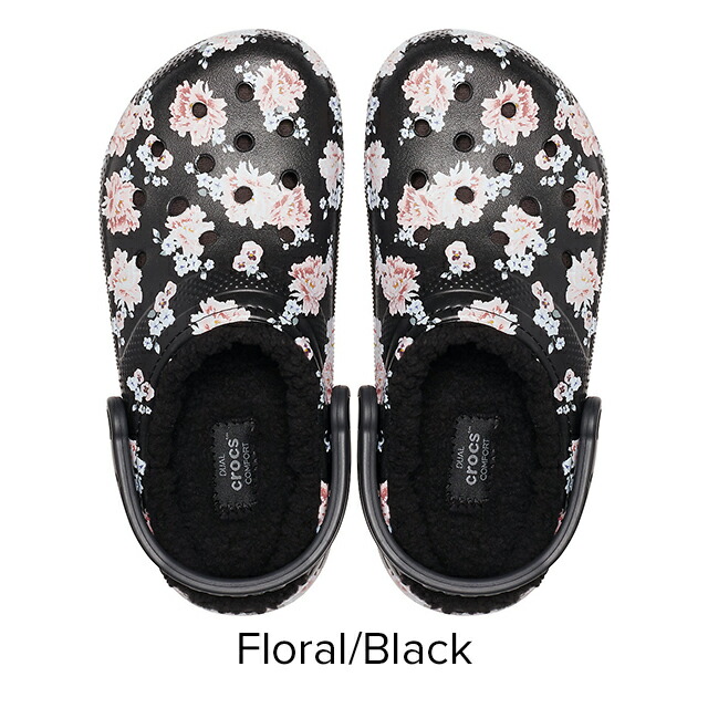 crocs floral flip flop