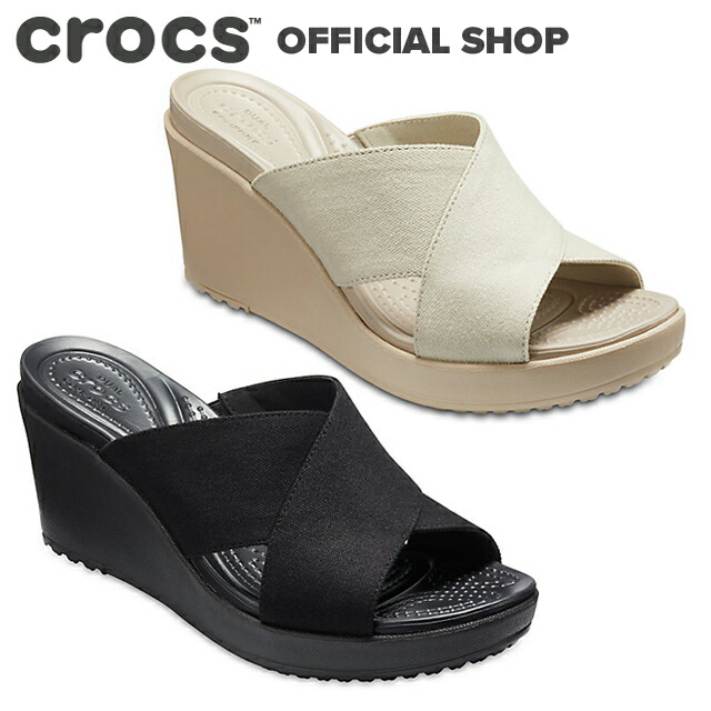 【クロックス公式】レイ 2.0 エックス ストラップ ウェッジ ウィメン Leigh II X-Strap Wedge / crocs レディース サンダル 【OOL】