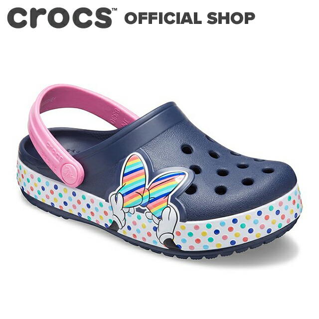 楽天市場 クロックス公式 ファン ラブ ディズニー ミニー マウス スタイル クロッグ キッズ Fun Lab Disney Minnie Mouse Style Clog Kids Crocs クロッグ サンダル 定番子供用 ガールズ Ol クロックス公式ショップ楽天市場店