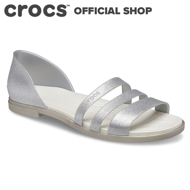 楽天市場 クロックス公式 トゥルム グリッター オープン フラット ウィメン Tulum Glitter Open Flat Crocs レディース フラットシューズ サンダル Ol クロックス公式ショップ楽天市場店