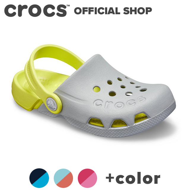 different colored crocs