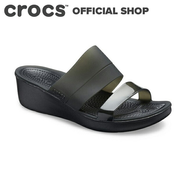 crocs colorblock wedge