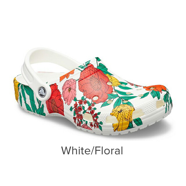 crocs floral clog