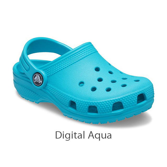 crocs aqua blue