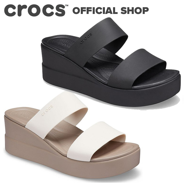 楽天市場 クロックス公式 ブルックリン ミッド ウェッジ ウィメン Brooklyn Mid Wedge Crocs レディース サンダル No クロックス公式ショップ楽天市場店