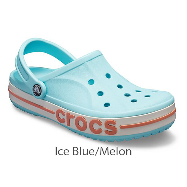 melon ice blue crocs
