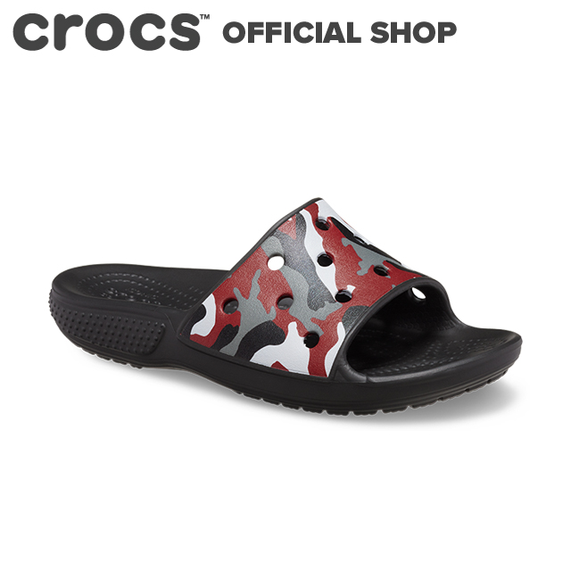 【クロックス公式】18～21cm クラシック クロックス カモ スライド キッズ Classic Crocs Camo Slide / crocs サンダル画像