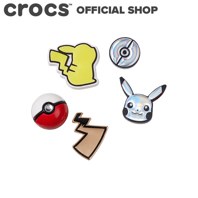 【クロックス公式】 Elevated Pokemon 5 Pack エレベイト ポケモン 5 パック / crocs Jibbitz ジビッツ チャーム カスタマイズ ポケモン キャラクター 2024CPN画像