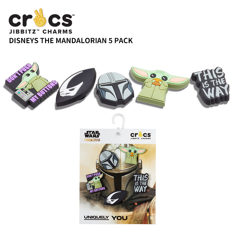 クロックス CROCS ジビッツ jibbitz シューズアクセサリー ディズニー ザマンダロリアン 5個パック Disneys The Mandalorian 5 Pack 小物 サンダル シューズ チャーム デコ ネコポス送料無料画像