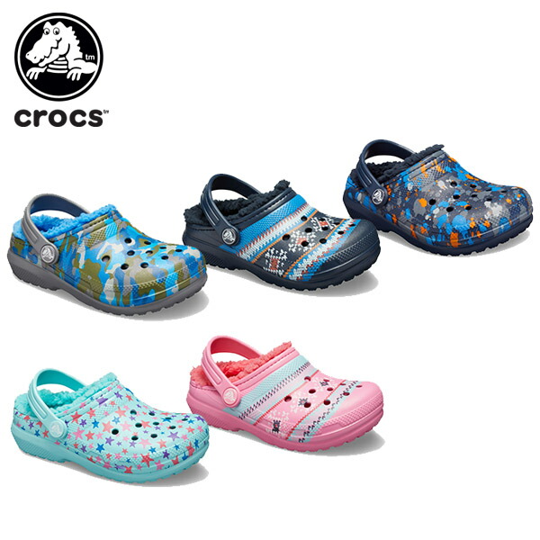 crocs printed clogs