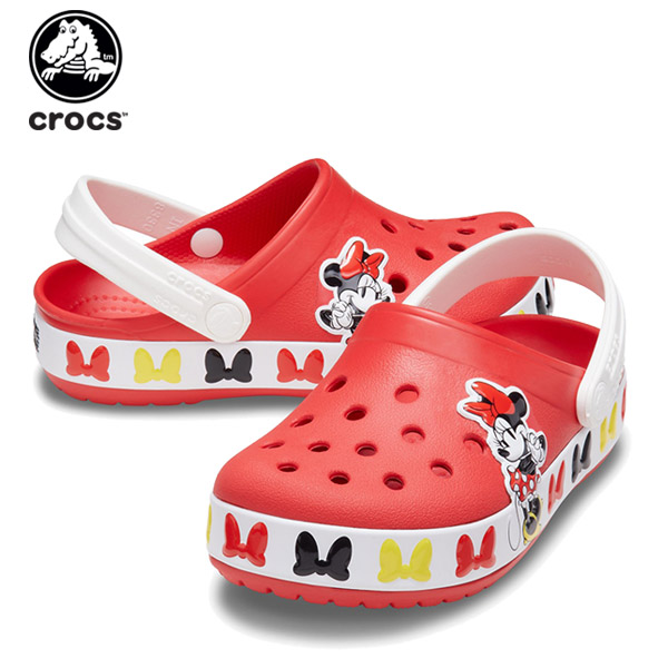 楽天市場 ポイント10倍 クロックス Crocs クロックス ファン ラブ ディズニー ミニー バンド クロッグ キッズ Crocs Fun Lab Disney Minnie Band Clog Kids キッズ サンダル シューズ 子供 キャラクター C A Crohas クロハス