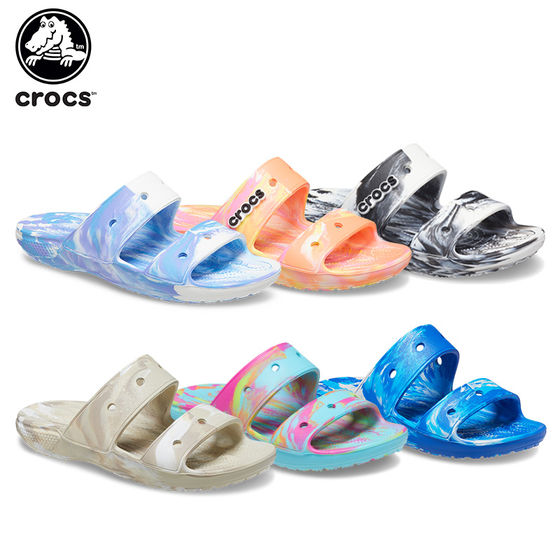 大勧め クロックス crocs クラシック マーブル サンダル classic marbled sandal メンズ レディース 男性用 女性用